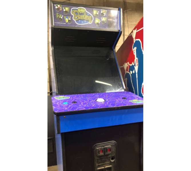 KONAMI THE SIMPSONS BOWLING Upright Video Arcade Game for sale COIN